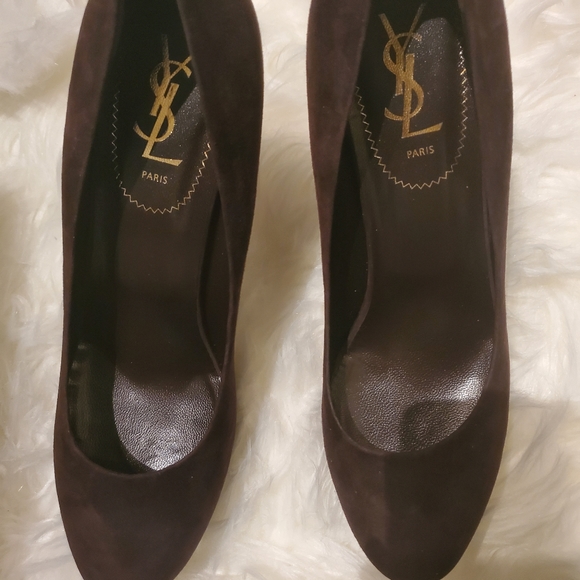 YSL Gisele Suede Platform Pump - Picture 6 of 16